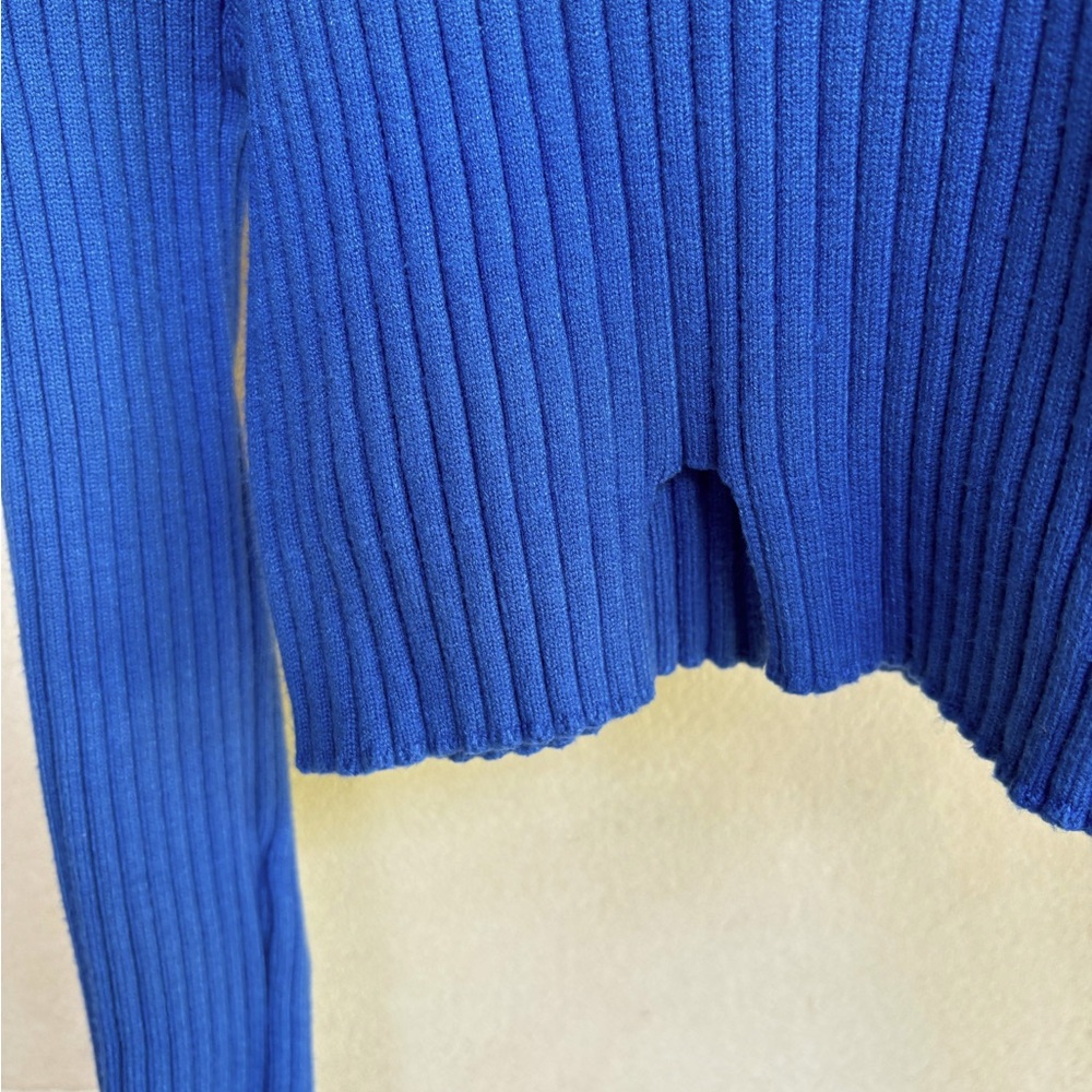 Vintage cropped textured sweater